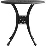  5-dijelni bistro set od lijevanog aluminija crni | shoptok.hr