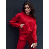 DStreet Bluza damska z kapturem TRENDHOOD czerwona Cijene