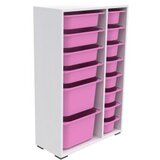 Hanah home višenamenska polica rine 2D4K8U white pink v2 | ePonuda.com