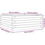  Vrtno cvetlično korito 60x60x23 cm impregnirana borovina | Shoptok.si