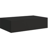 vidaXL Stenska polica s predalom črna 40x23,5x10 cm mediapan, (20810705) | Shoptok.si