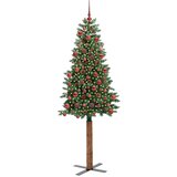  Mršavo božićno drvce Zelena 180 cm PVC i čvrsto drvo bora | shoptok.hr