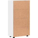  Kreveta s policom FLORIN Visoki sjaj bijela 55,5 x 29 x 100 cm | shoptok.hr