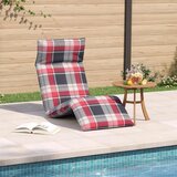 Sklopiva ležaljka za sunčanje s crvenim kariranim uzorkom 175x54x8,5 cm Oxford tkanina | shoptok.hr