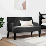  Chesterfield klupa Crna 112 x 65,5 x 75 cm Baršun | Eponuda.ba
