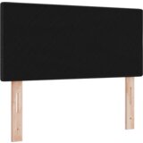  LED uzglavlje s gumbima crno 80 cm tkanina | shoptok.hr