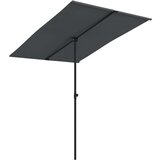  Vrtni suncobran s aluminijskom šipkom 2 x 1 5 m antracit | shoptok.hr