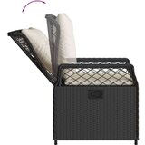  9-dijelni vrtni blagovaonski set s jastucima crni od poliratana | shoptok.hr