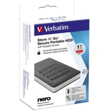 Verbatim Secure Portable 1TB USB 3.1 tvrdi disk, 256 bit AES | shoptok.hr