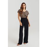 Legendww crne ženske pantalone sa širokim nogavicama 2452-7675-06 cene