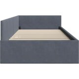 vidaXL Kutni okvir kreveta Ostalo s uzglavljem Tamno siva 80 x 200 cm | shoptok.hr
