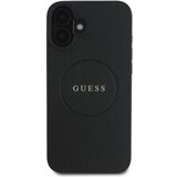 Guess Hrbtni ovitek za iPhone 16 Plus z Grainy Tekstura MagSafe, ?rna, (21749366) | Shoptok.si