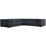 Windsor & Co Sofas Črna usnjena kotna zofa (obojestranska) Madame - Windsor & Co Sofas Cene