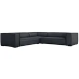 Črna usnjena kotna zofa (obojestranska) Madame - Windsor & Co Sofas