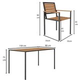 Hanah home Set baštenskih stolova i stolica (7 komada) CPT7707 150 | ePonuda.com