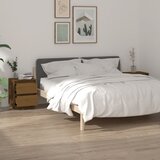 Furnova Nočna omarica 2 kosa medeno rjava 40x35x50 cm trdna borovina, (21927006) | Shoptok.si