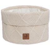 Jollein košara za stvari Basket Check Knit 14x18 cm - Oatmeal | shoptok.hr