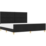 vidaXL Črna Postelja 200x200 cm iz Tkanine, (22049145) | Shoptok.si
