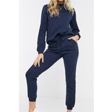 Know Women's Navy Blue Cotton Pajama Set | Shoptok.si