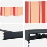 vidaXL Ročna Retraktibilna Tenda Rumena in Oranžna 300x250 cm | Shoptok.si