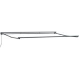 vidaXL senčnik s polkasseto, zložljiv, ročno upravljan kovinski | Shoptok.si