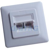 Utičnica Cat5e 2xRJ45 podžbukna | shoptok.hr