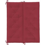  Jastuk za vrtnu klupu boja vina 120x(50+50)x7 cm tkanina Oxford | shoptok.hr