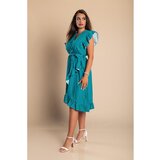 Fenzy Midi Obleka S Potiskom Pik, Menta | Shoptok.si