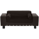  Sofa za pse smeđa 81 x 43 x 31 cm od pliša i umjetne kože | shoptok.hr