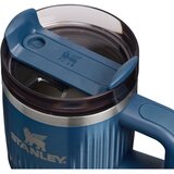Stanley Quencher H2.O Fluted Tumbler lonček iz nerjavečega jekla s slamico majhen Glacial Blue Shine 590 ml | Shoptok.si