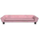  Krevet za pse ružičasti 100 x 50 x 21 cm baršunasti | shoptok.hr