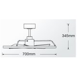  Lucci Air 21612286 - LED ventilator sa prigušivačem CESSNA LED/36W/230V 3000/4000/5000K bela + daljinski upravljač | Eponuda.com