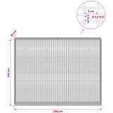  Gabion s žicom debljine 3,5 mm i mrežom 5x2,5 cm 200x30x150 cm | shoptok.hr