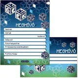 Geek set od 10 pozivnica s kuvertama