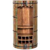 Interia Home & Living Stojalo za vino iz recikliranega lesa v naravni barvi za 8 steklenic, 60x115 cm Kaveri - | Shoptok.si