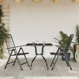  The Living Store Vrtna jedilna garnitura 3-delna antracitna kovinska mreža - Vrtna Jedilna Garnitura, (21478810) | Shoptok.si