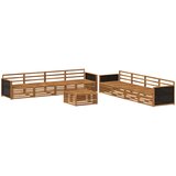  Set vanjskih sofa 9 kom. Prirodna Čvrsto drvo akacije | shoptok.hr