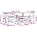  Set vanjskih sofa 8 kom. Prirodna i antracit | shoptok.hr