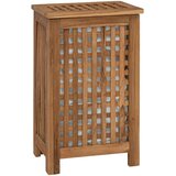  Košarica za rublje Prirodna 35 x 25 x 60 cm Čvrsto teak drvo | Shoptok.si