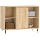  Kopalniška omarica sonoma hrast 80x33x60 cm inženirski les, (20801629) | Shoptok.si