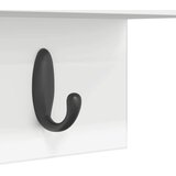  Vješalica za kapute na zidu Zidne Bijelo 60 x 10,5 x 18 cm | shoptok.hr