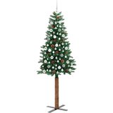vidaXL Ožja jelka med 300 LED Zelena 210 cm PVC in trden bor | Shoptok.si