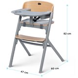 Kinderkraft Hranilica Livy Wood + njihaljka Calmee siva | Shoptok.si