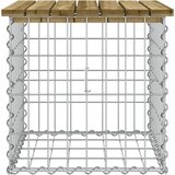  Vrtna klupa s gabionskim dizajnom 43 x 44 x 42 cm od borovine | shoptok.hr