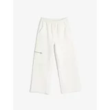 Koton Palazzo Trousers with Zipper Detailed Pocket
