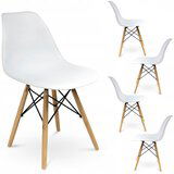 Jumi 4 x Stol EVA bel (ikeabox), (21999163) Cene