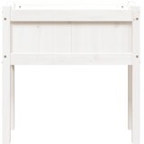 Vrtne sadilice s nogama bijela 70x31x70 cm od masivne borovine | shoptok.hr