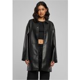 UC Ladies Ladies Faux Leather Coat black Cene
