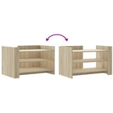 Stolić za kavu boja hrasta 80 x 50 x 50 cm konstruirano drvo | shoptok.hr