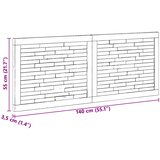  Uzglavlje Zidne Prirodna 140 cm Čvrsto teak drvo | shoptok.hr
